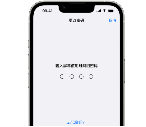 泽普iPhone屏幕维修分享iPhone屏幕使用时间密码忘记了怎么办 