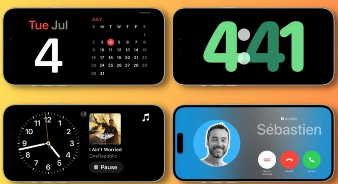 泽普苹果手机维修分享iOS17横屏充电待机显示有什么好处 