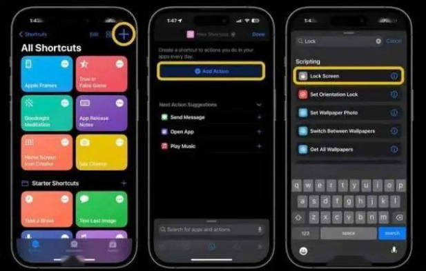 泽普苹果14锁屏维修店分享iPhone14升级iOS16.4后如何创建锁屏快捷方式 