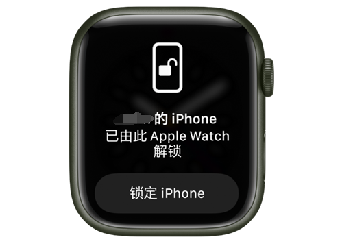 泽普苹果手机维修分享用 AppleWatch 解锁配备面容 ID 的 iPhone方法 